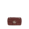 Bordeaux Calf Leather Bos Taurus Shoulder Bag