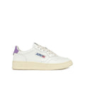 White Leather Low Top Sneakers