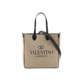 Beige Wool Tote Bag