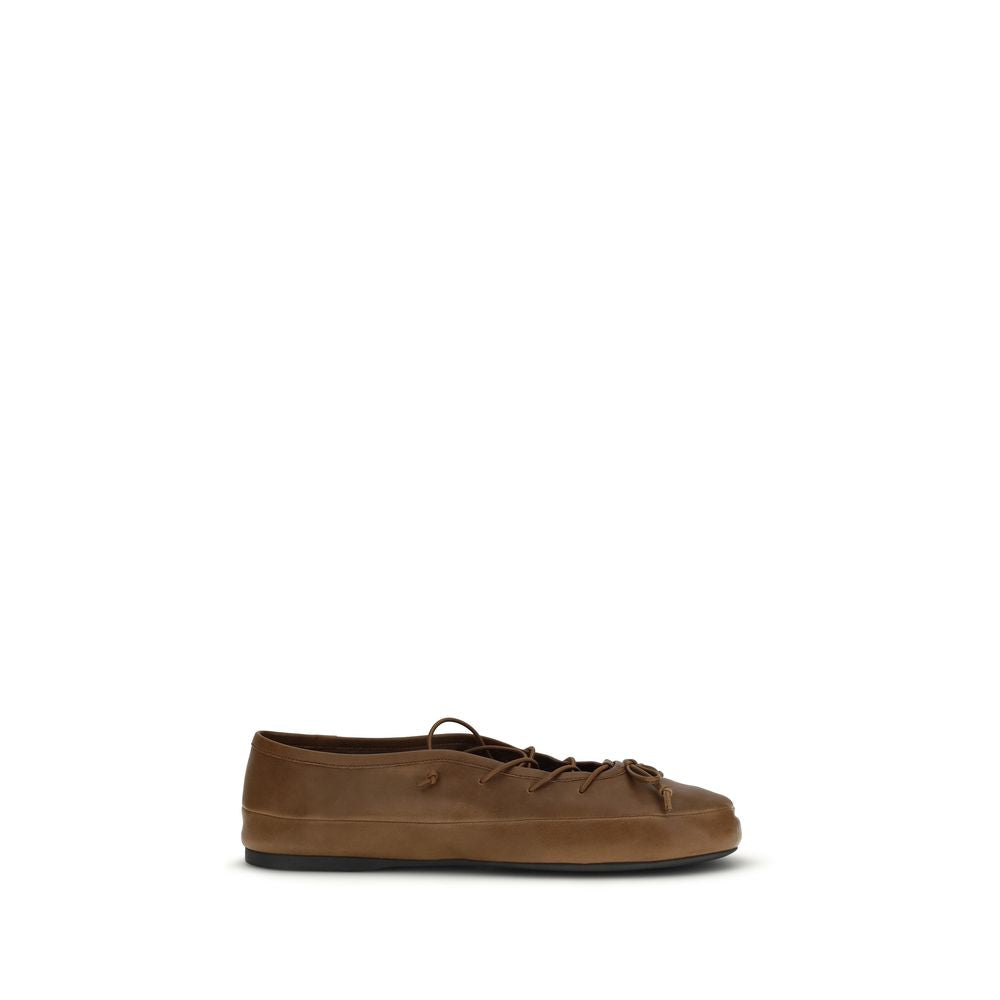 Brown Lamb Ovis Aries Aries Ballet Flats