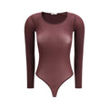 Purple Polyamide Bodysuit