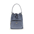 Blue Recycled Polyamide Backet Bag