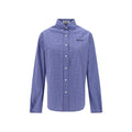 Blue Cotton Pattern Shirt
