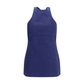 Blue Cotton Casual Dress