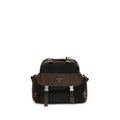 Brown Recycled Polyamide Shoulder Bag