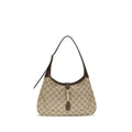 Beige Fabric Shoulder Bag