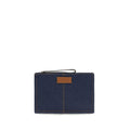 Blue Cotton Clutch Bag