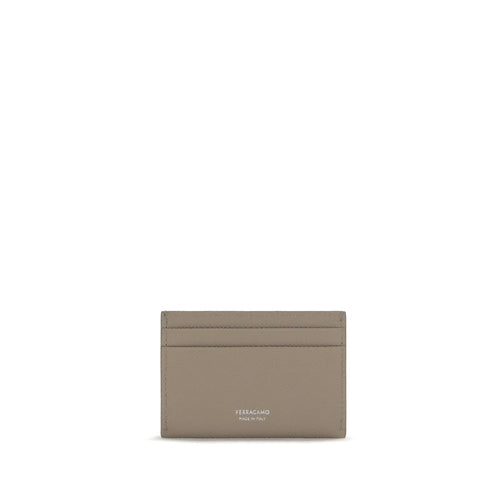 Beige Calf Leather Bos Taurus Wallet