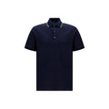 Blue Cotton Polo Shirt