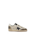 White Calf Leather Bos Taurus Low Top Sneakers