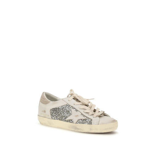 Beige Calf Leather Bos Taurus Sneakers