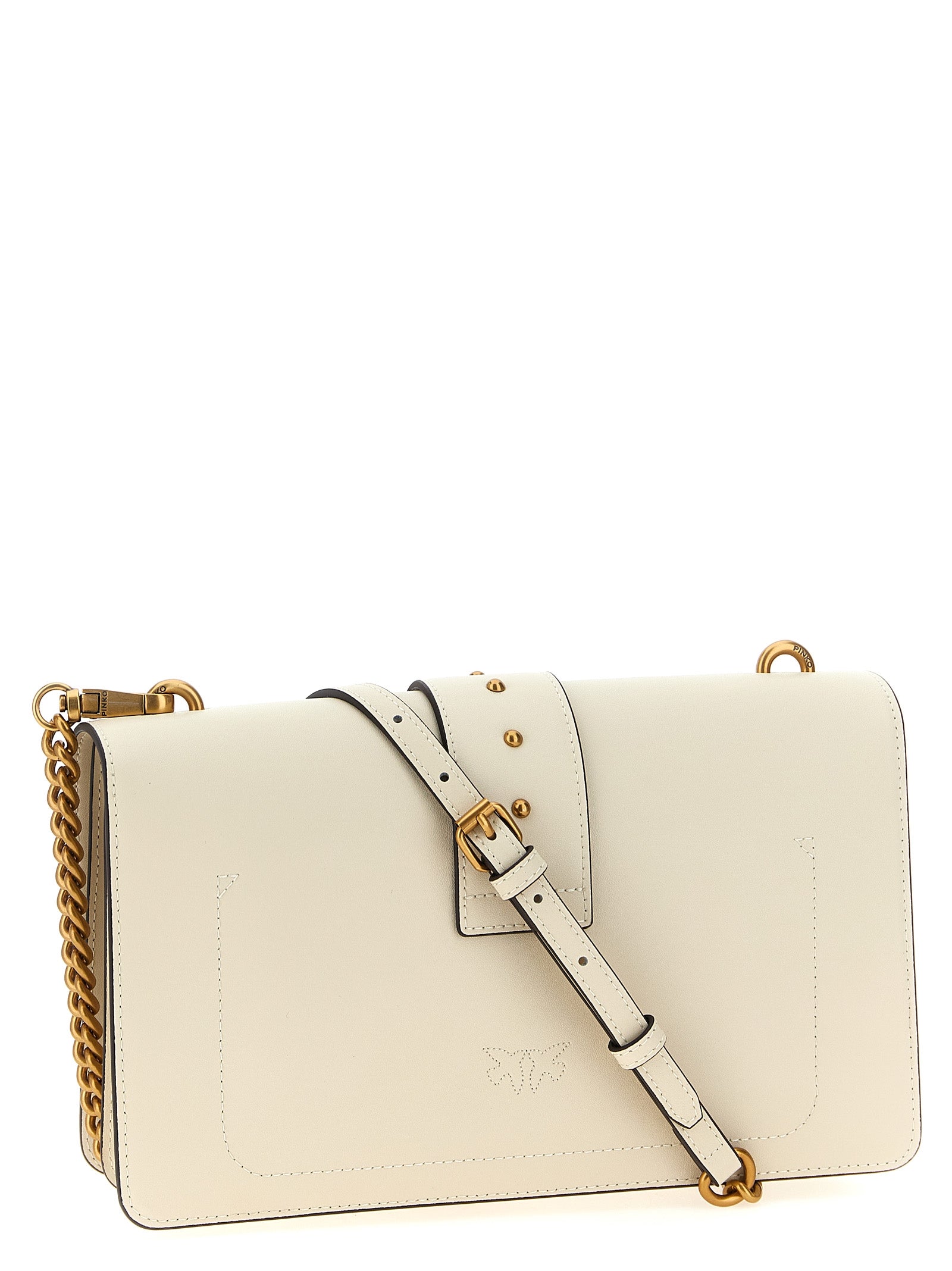 White Goatskin Crossbody Bag