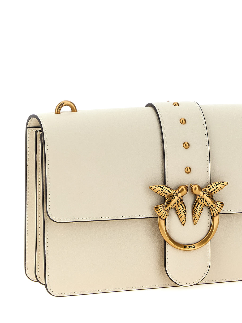 White Goatskin Crossbody Bag