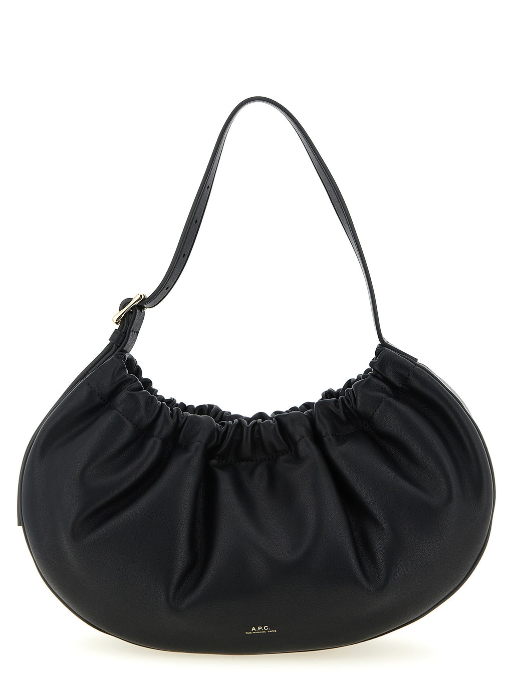 Black Polyethylene Shoulder Bag