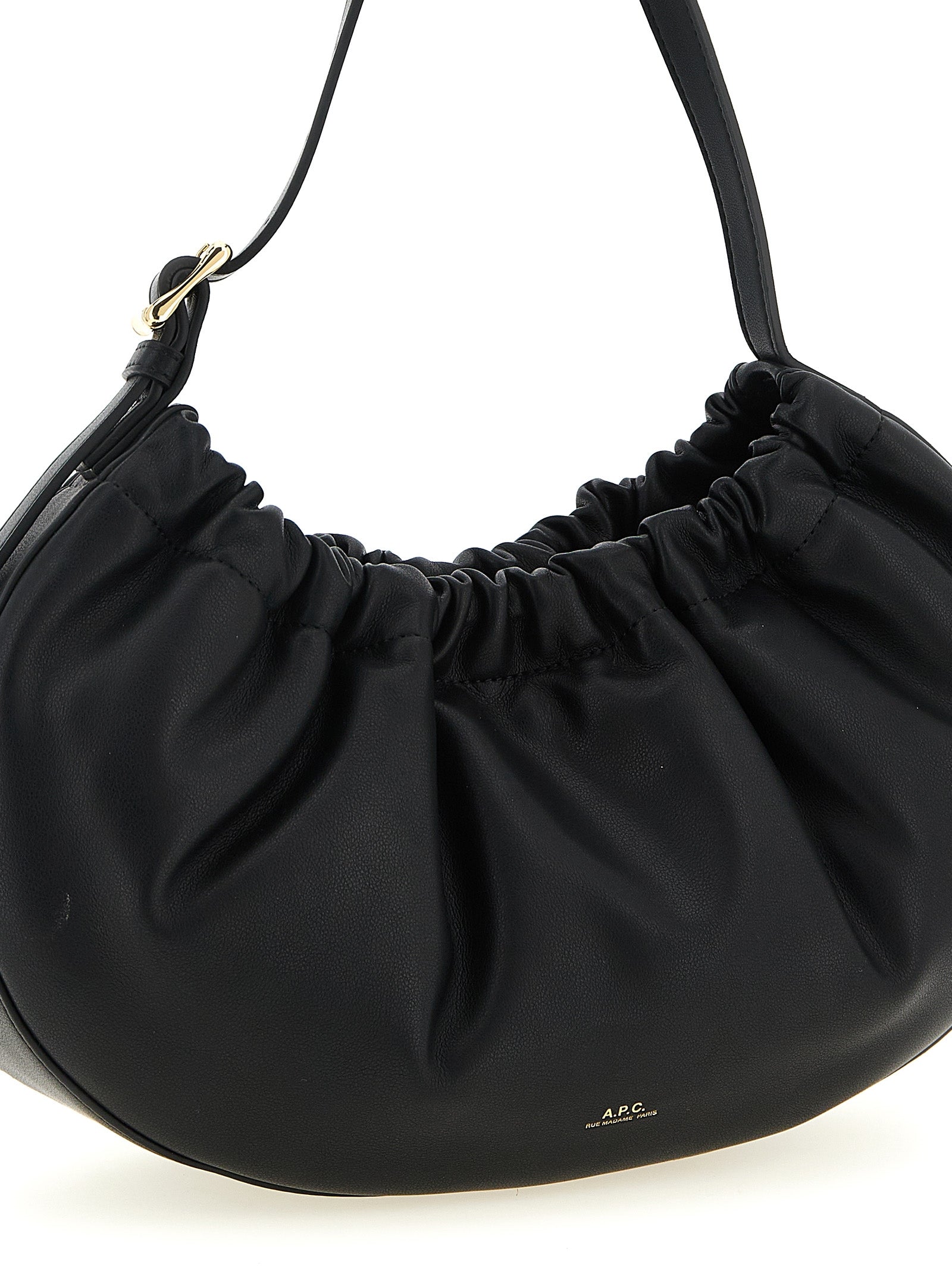 Black Polyethylene Shoulder Bag