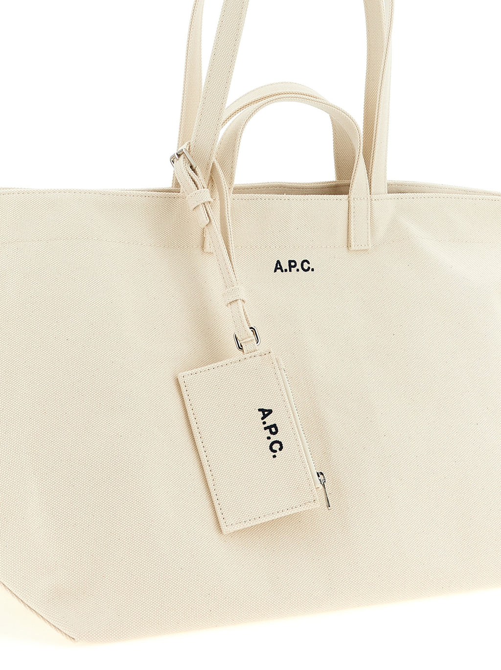 Beige Cotton Tote Bag