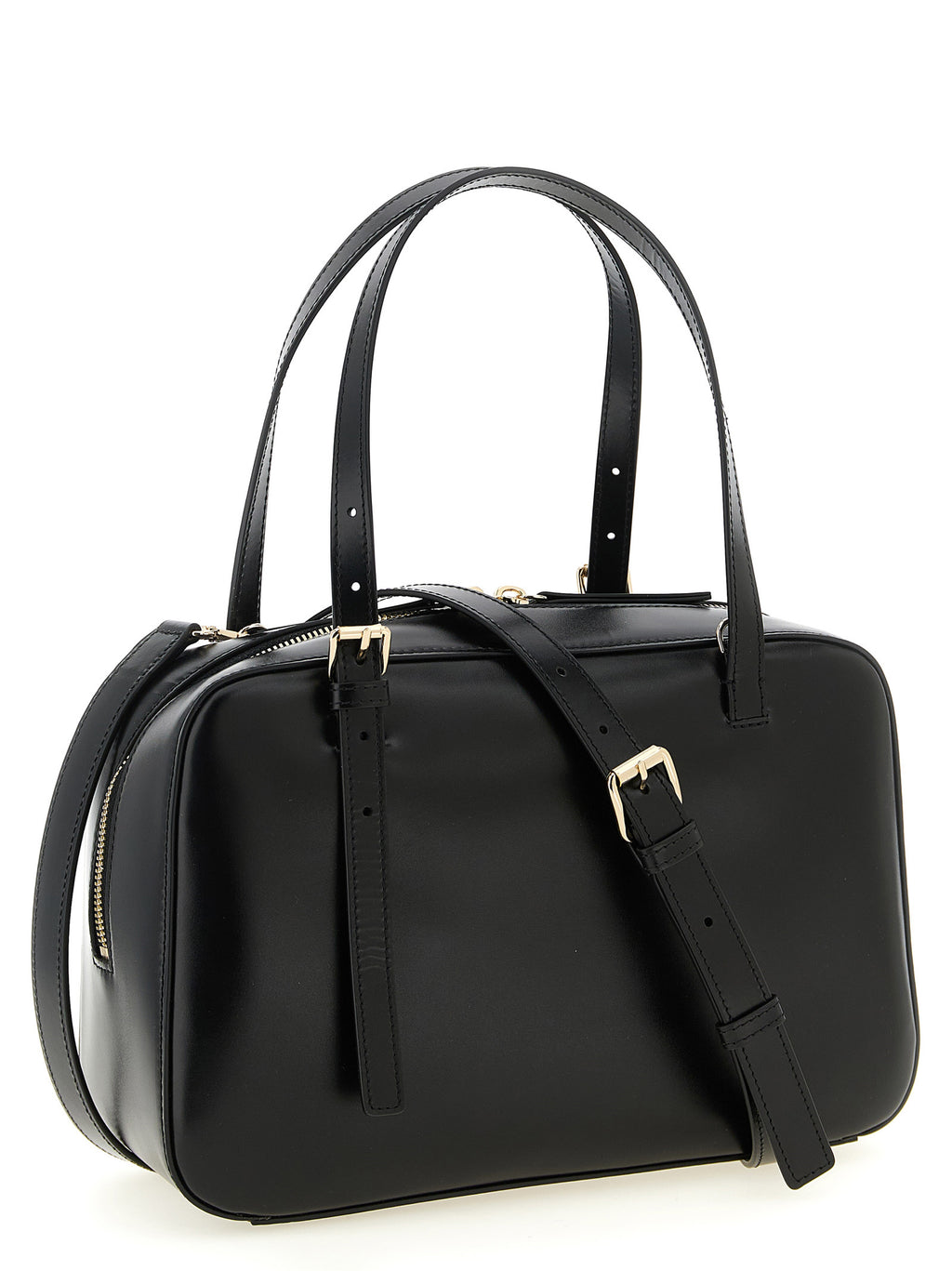 Black Cowhide Handbag