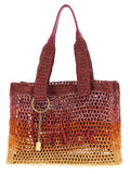 Multicolor Raffia Tote Bag
