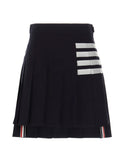 Blue Wool Long Skirt