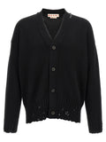 Black Cotton Cardigan