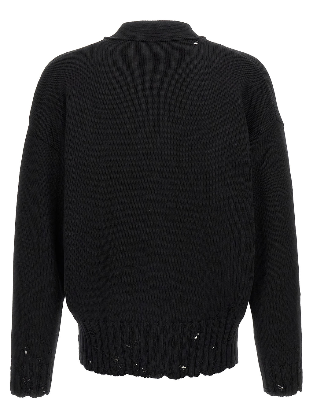 Black Cotton Cardigan