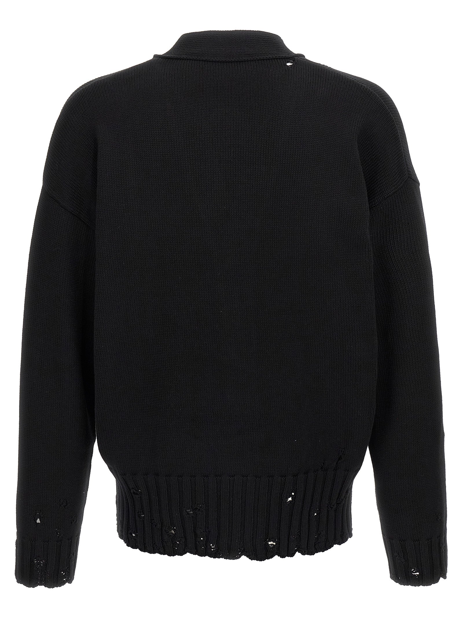 Black Cotton Cardigan