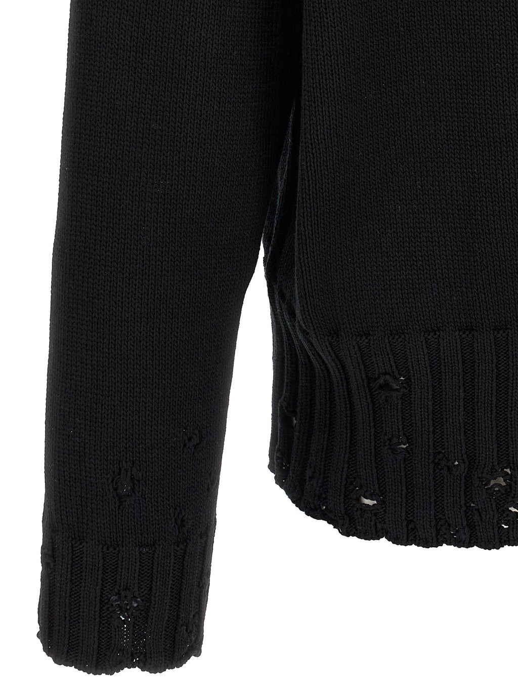 Black Cotton Cardigan