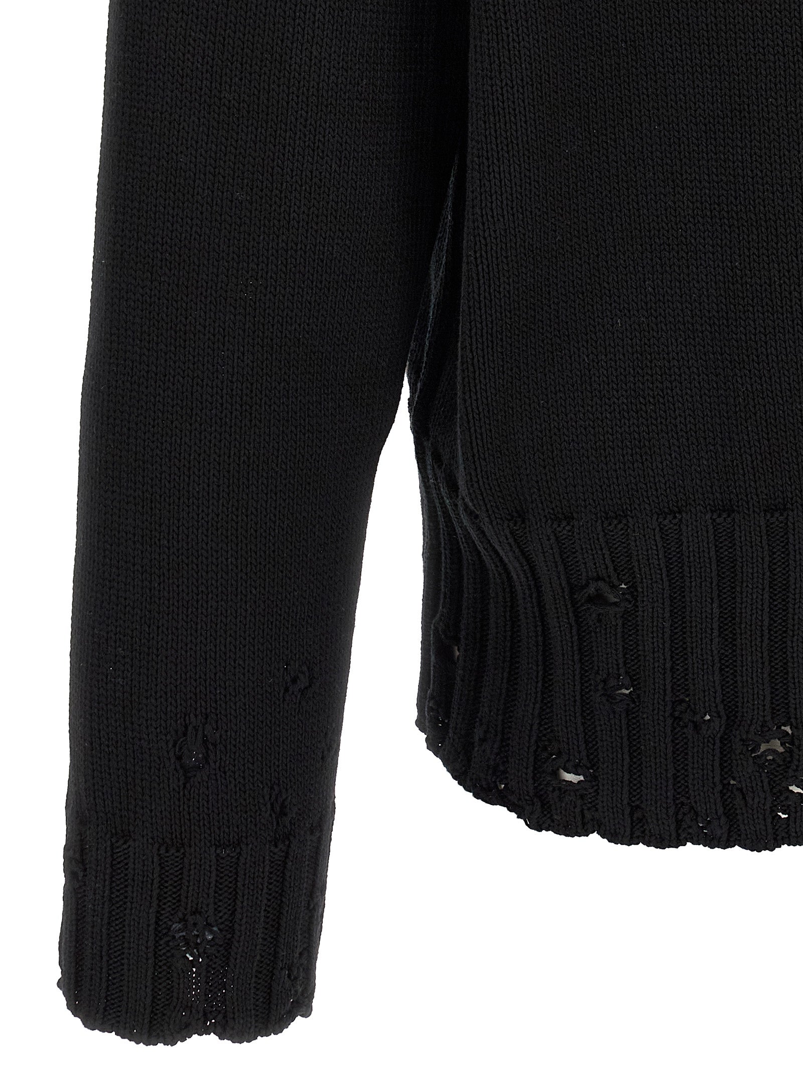 Black Cotton Cardigan