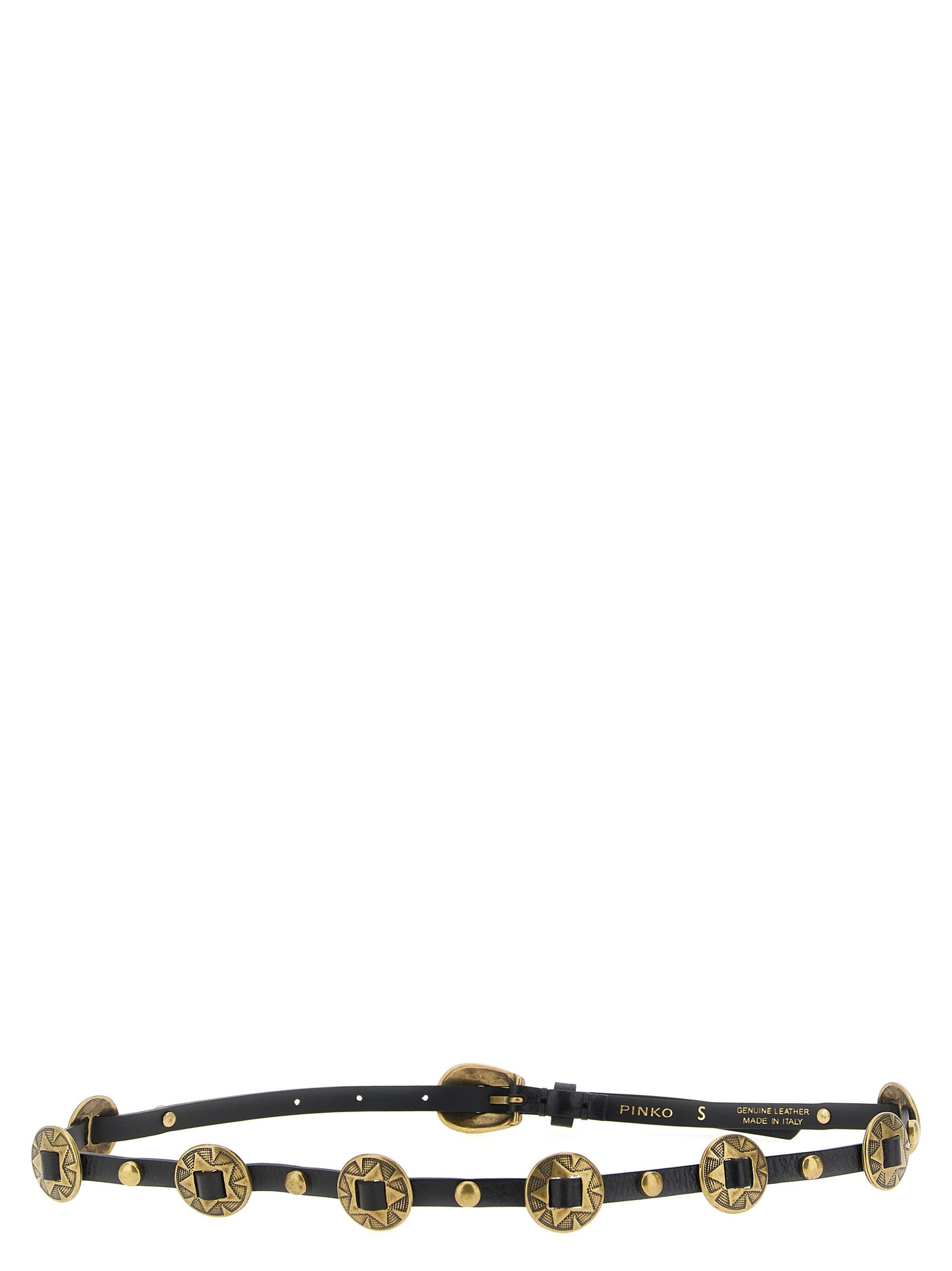 Black Calfskin Thin Belt