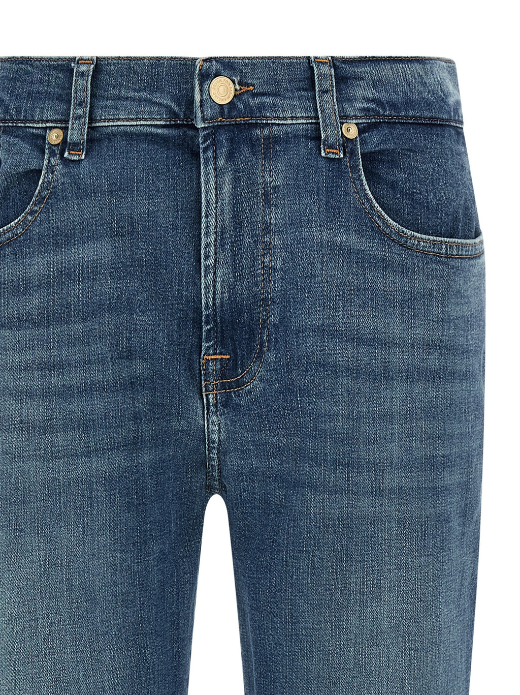 Blue Cotton Relaxed Fit Jeans