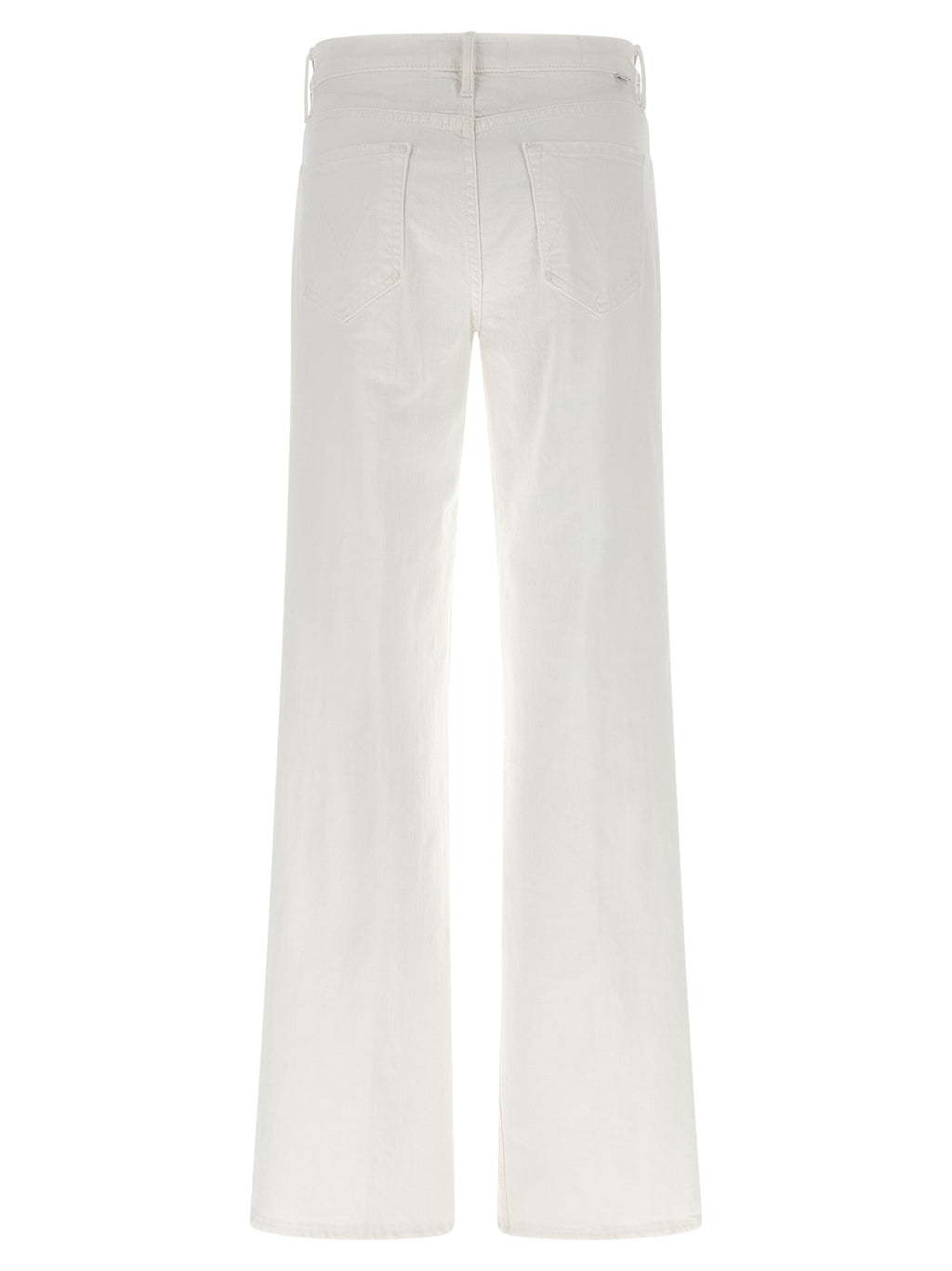White Cotton Flared Jeans