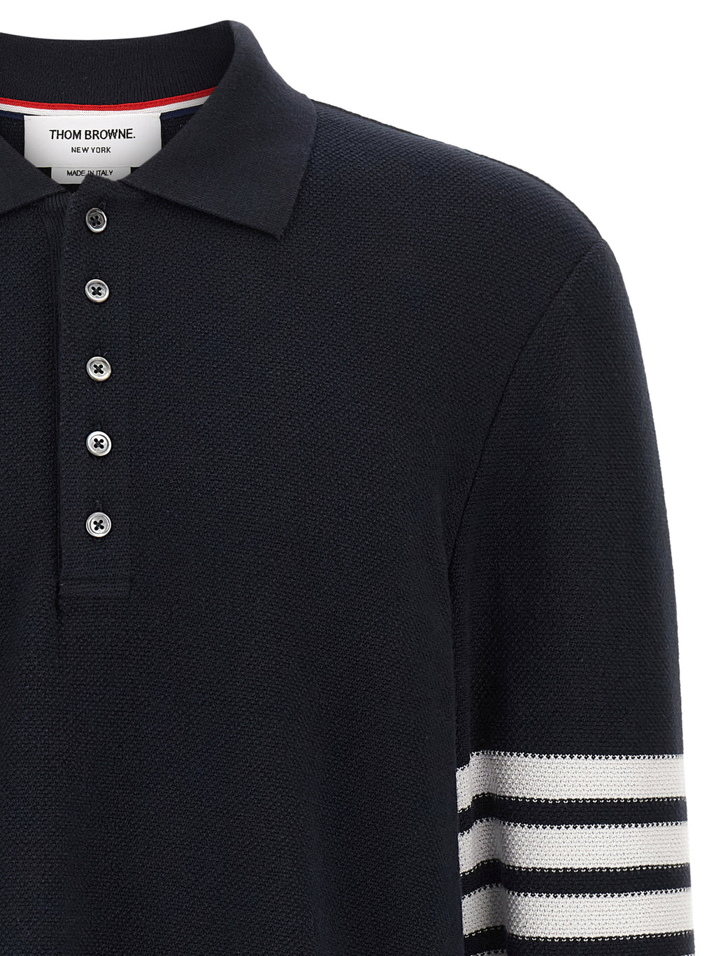 Blue Cotton Polo Shirt