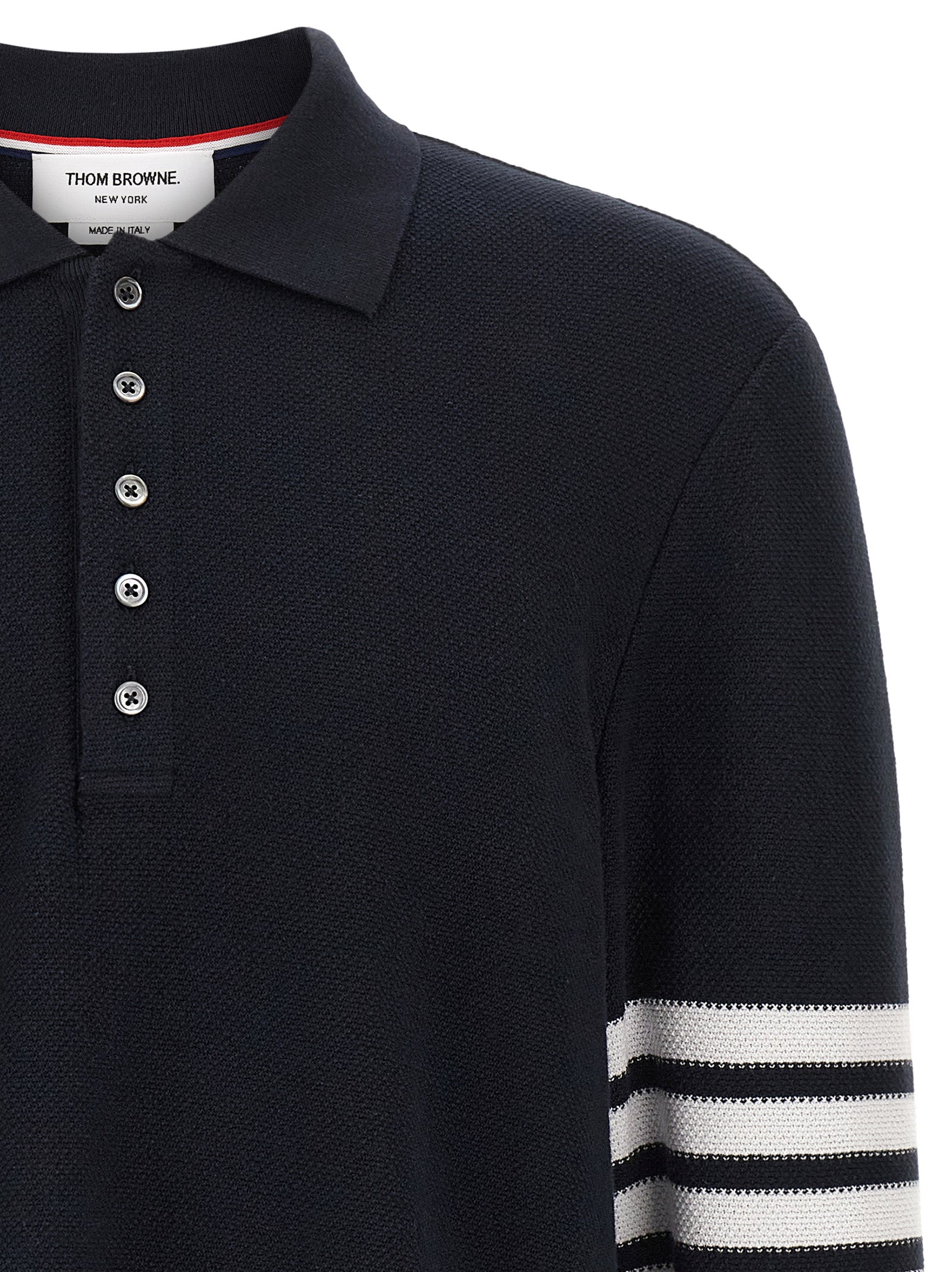 Blue Cotton Polo Shirt