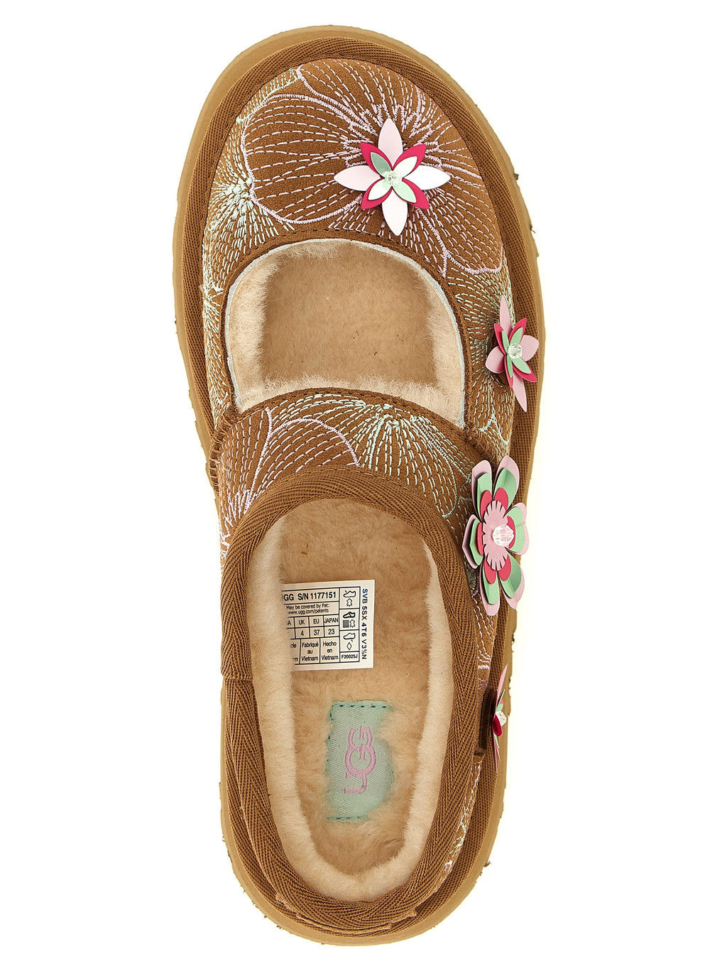 Multicolor Leather Flats