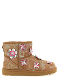 Multicolor Leather Ankle Boots