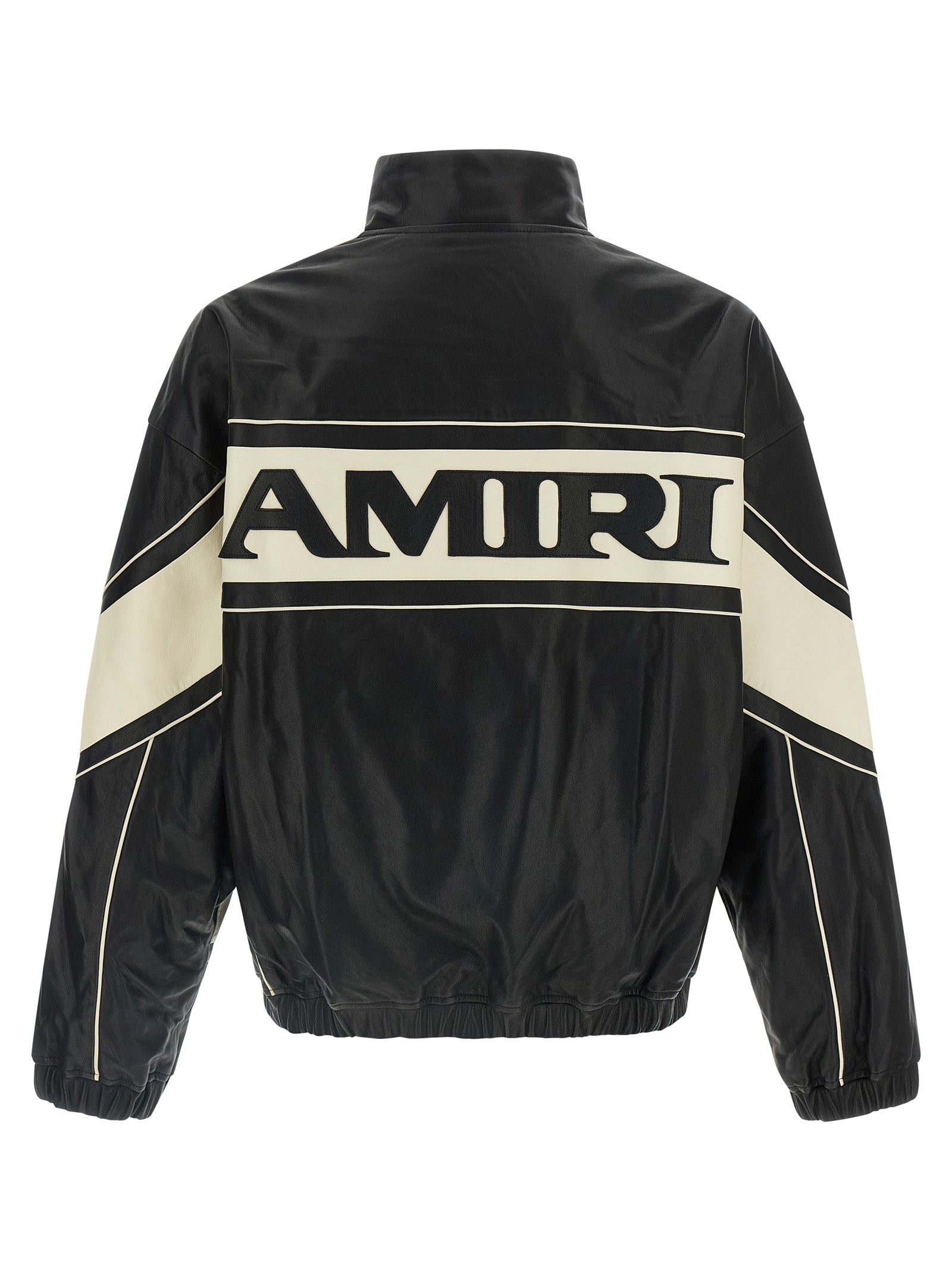 Bicolor Lamb Leather Leather Jacket