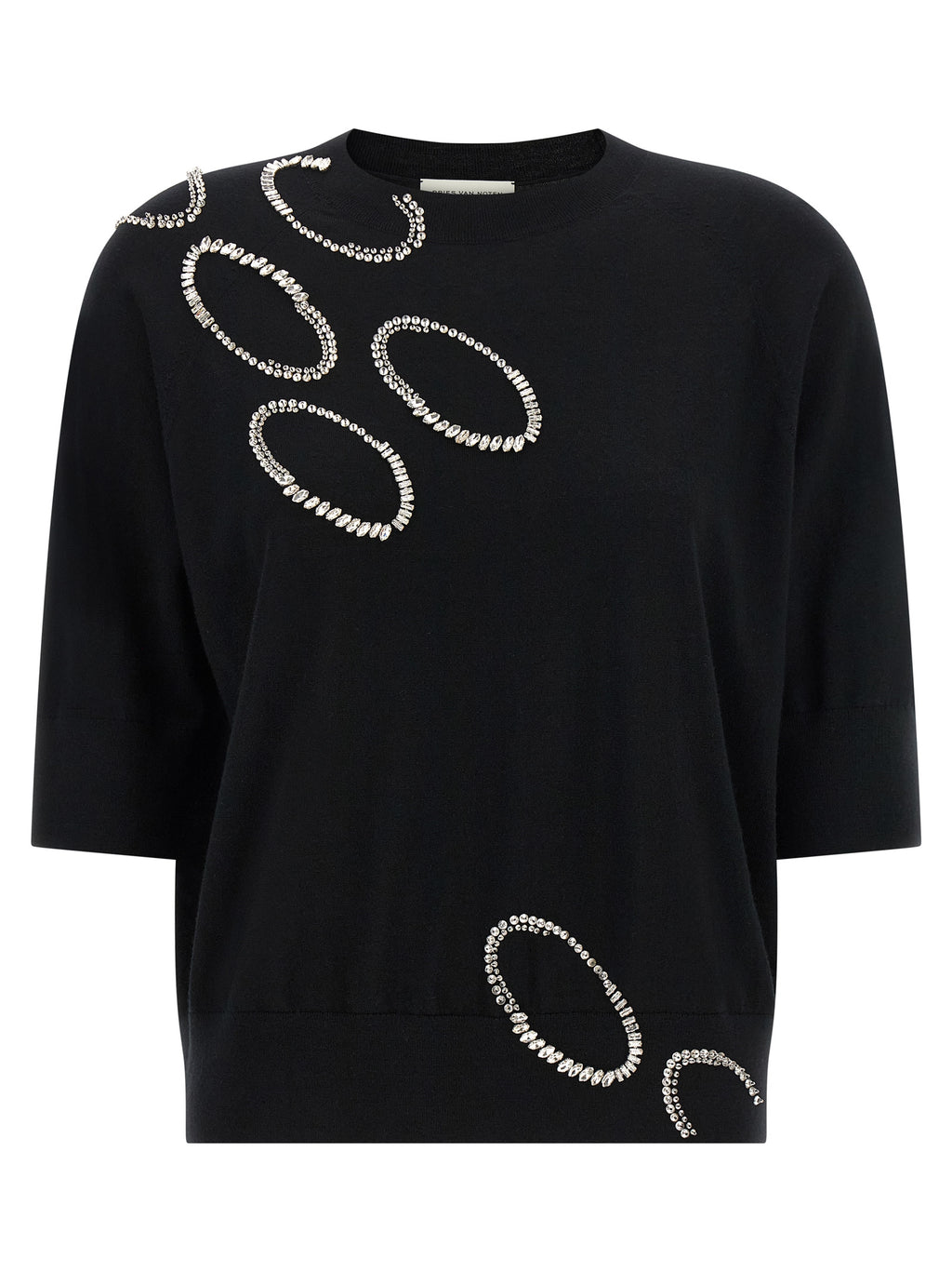 Black Merino Wool Cardigan
