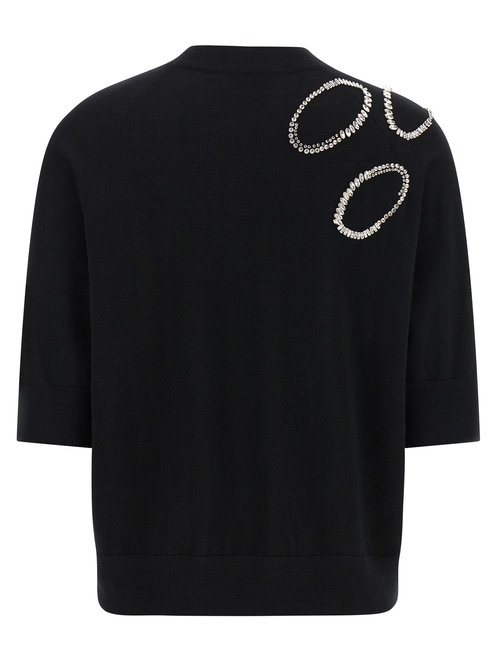 Black Merino Wool Cardigan