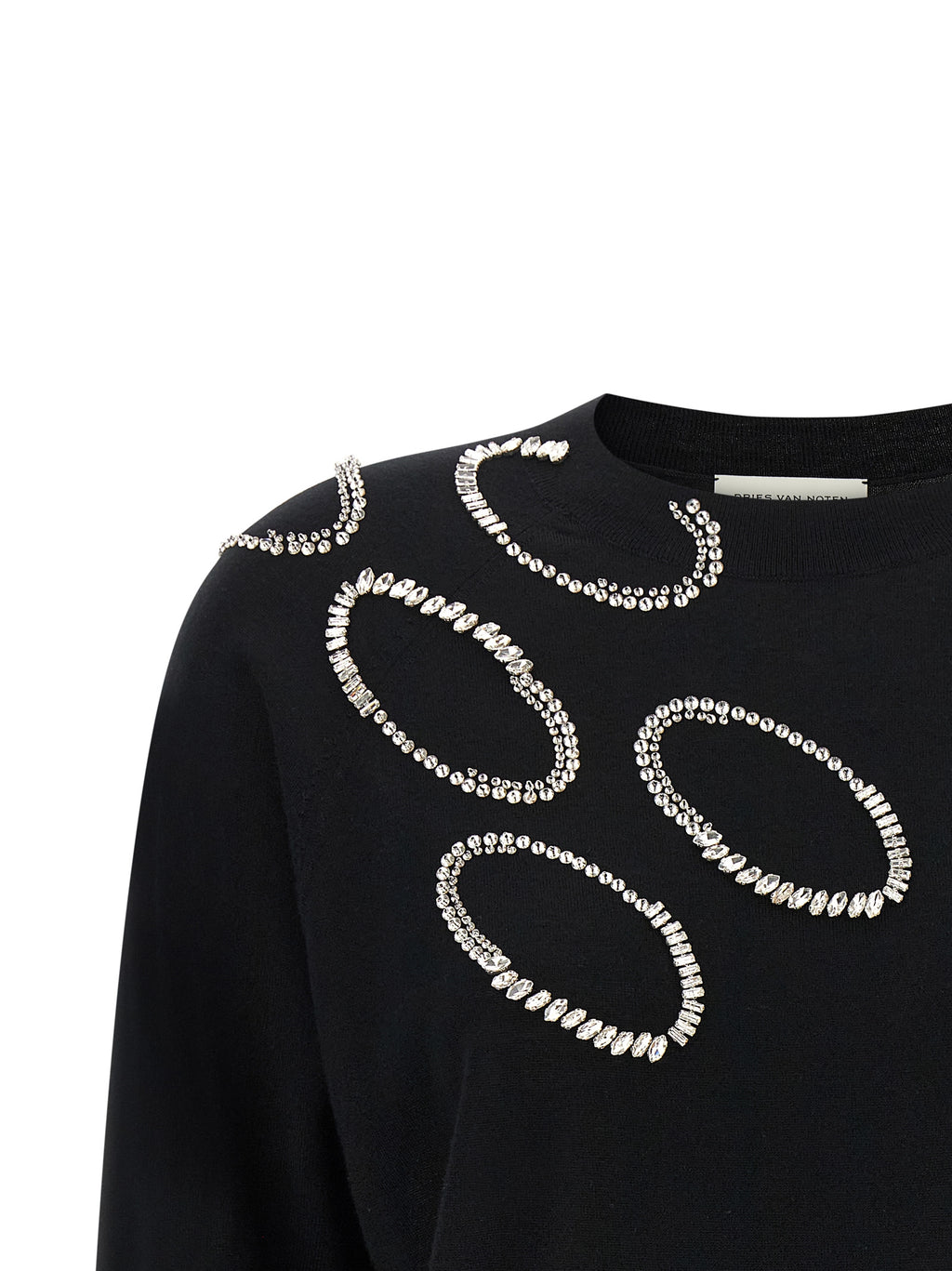 Black Merino Wool Cardigan