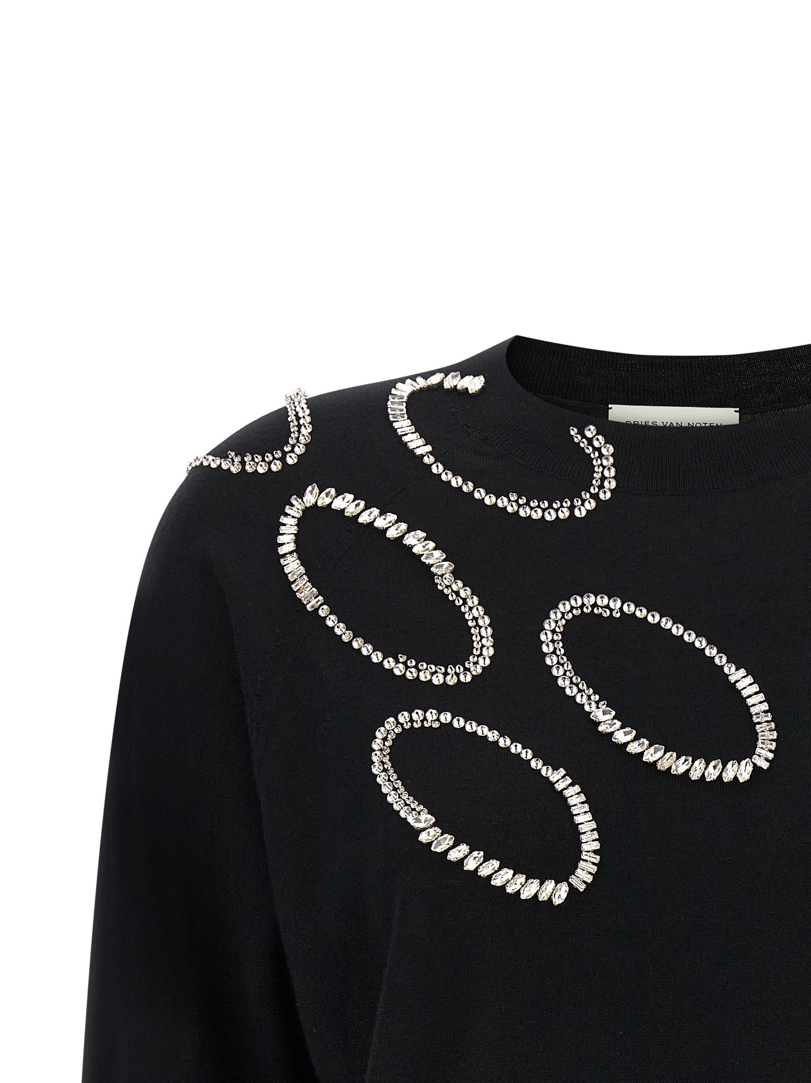 Black Merino Wool Cardigan