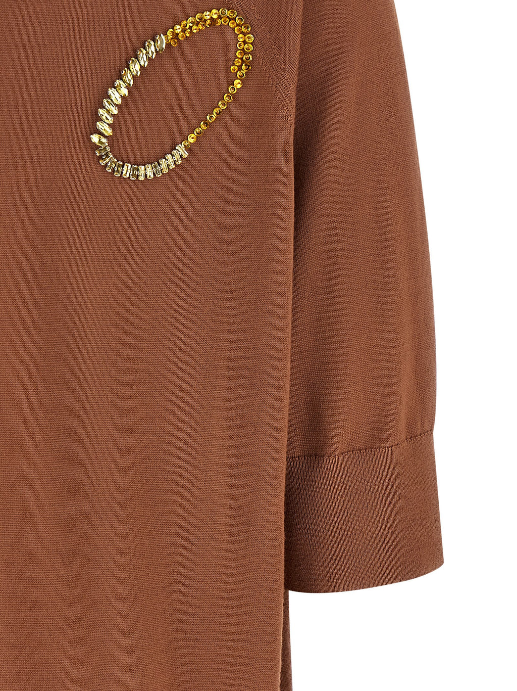 Brown Merino Wool Cardigan