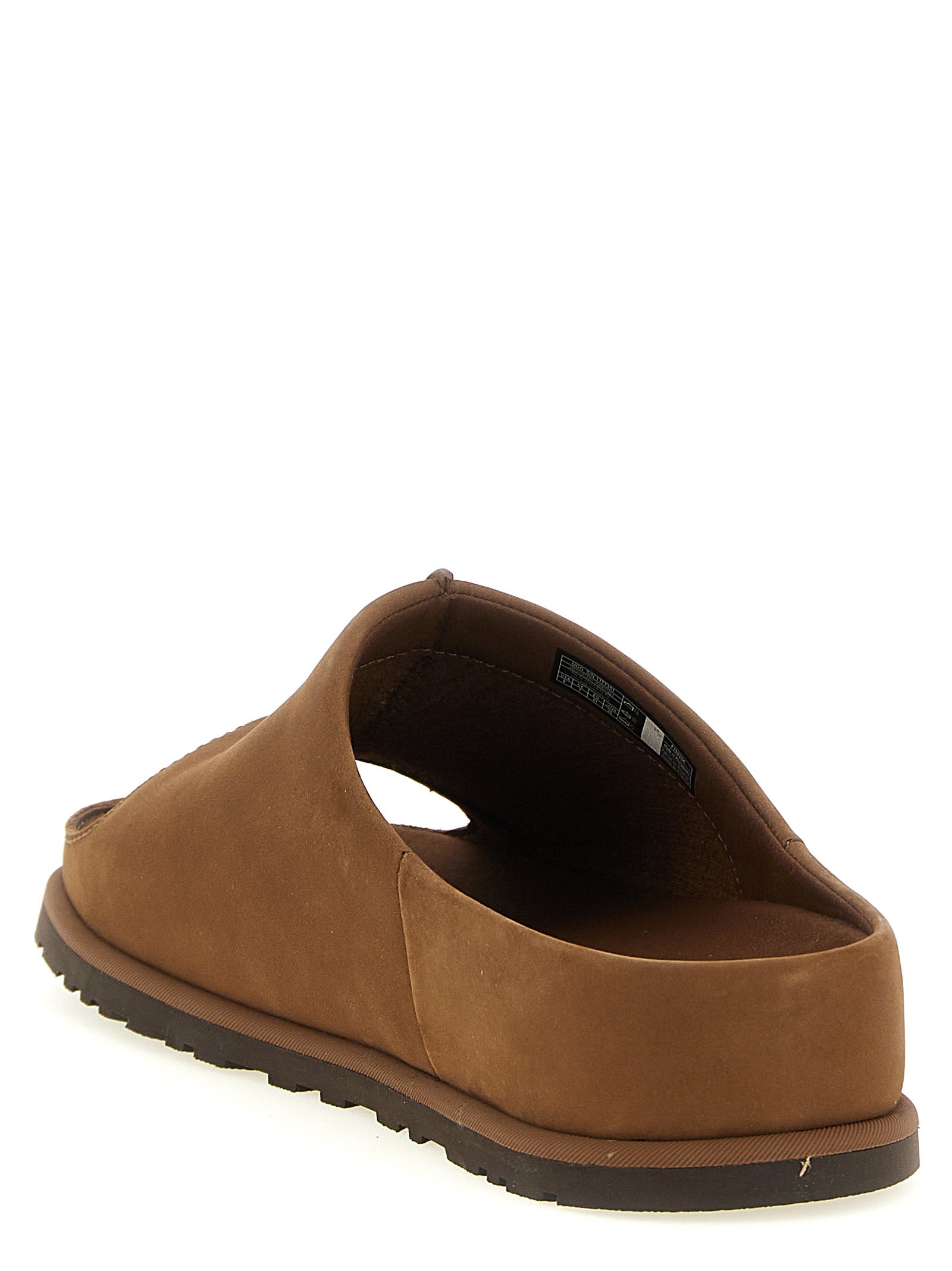 Brown Leather Slides