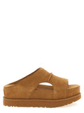 Brown Leather Slides