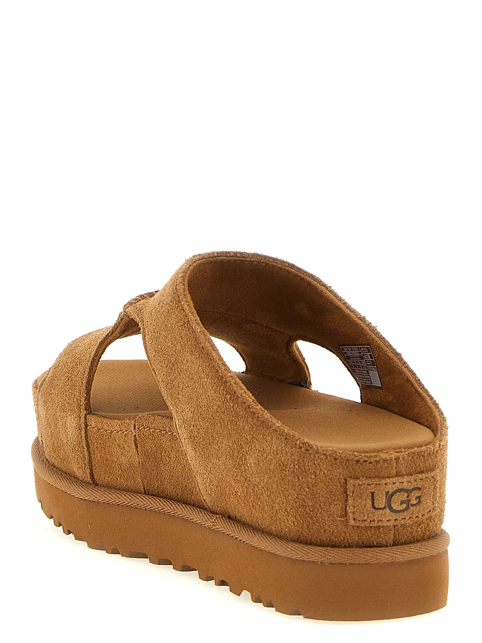 Brown Leather Slides