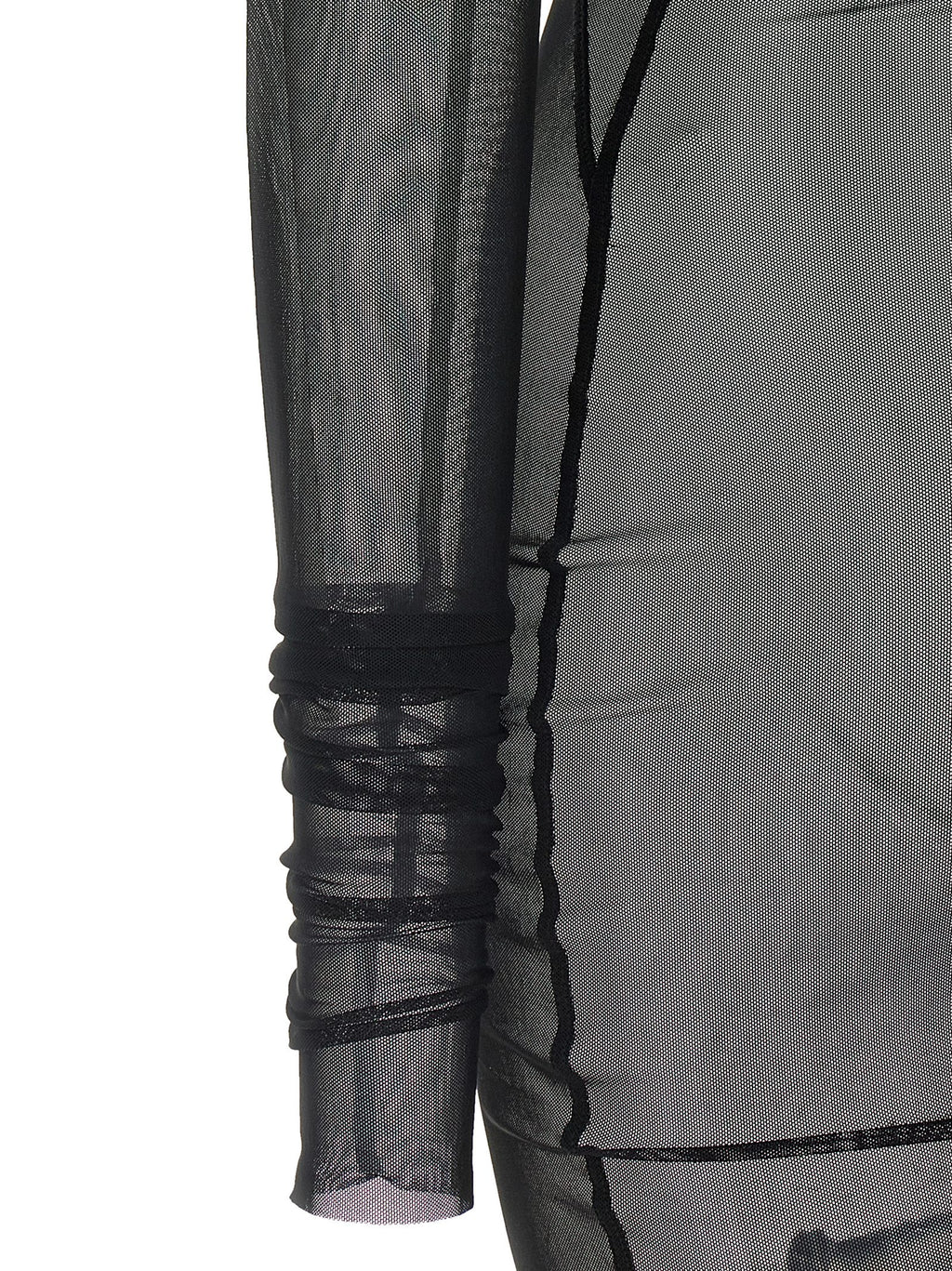 Black Nylon Long Dress