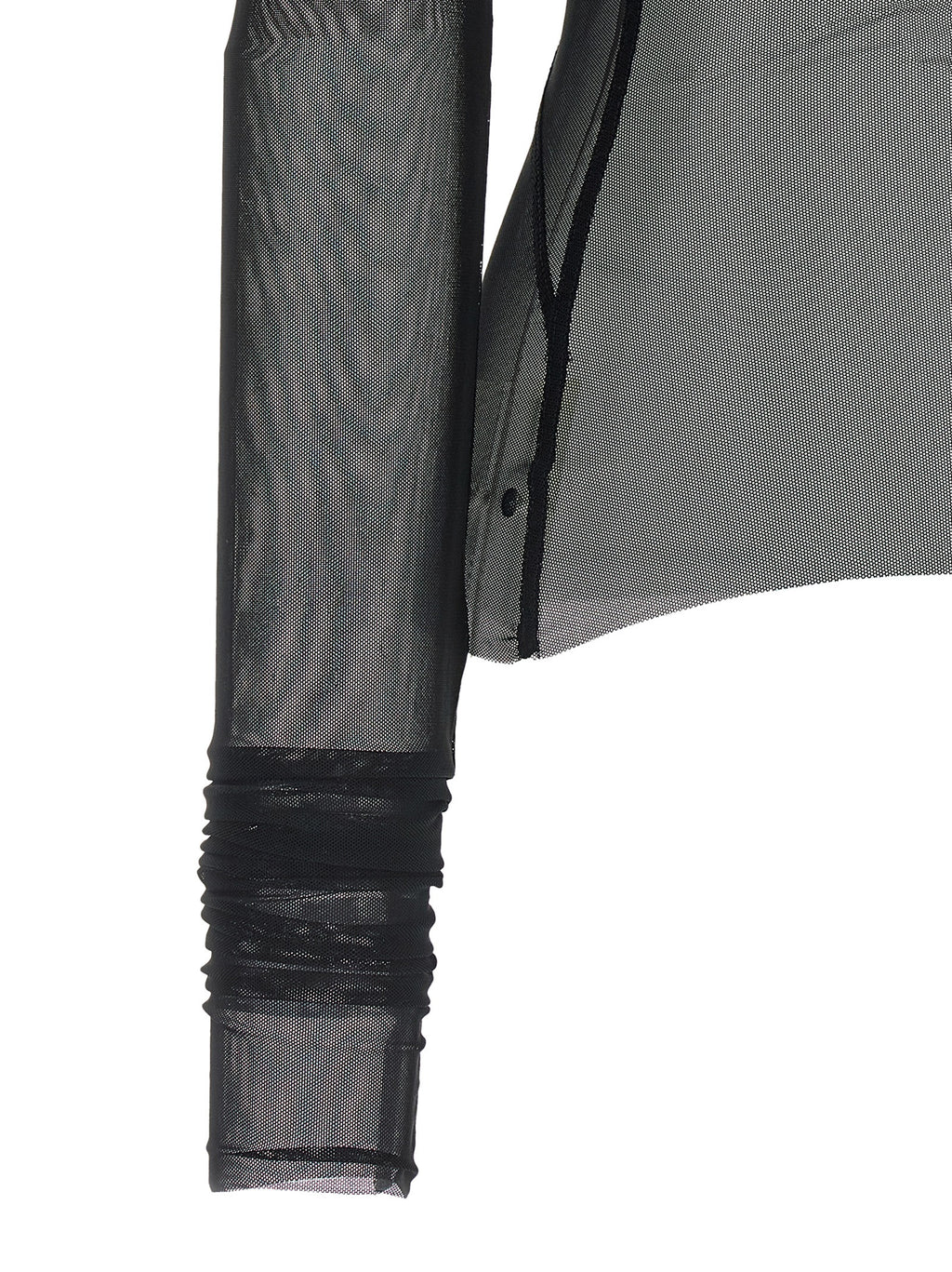 Black Nylon Cardigan