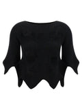 Black Polyester Blouse