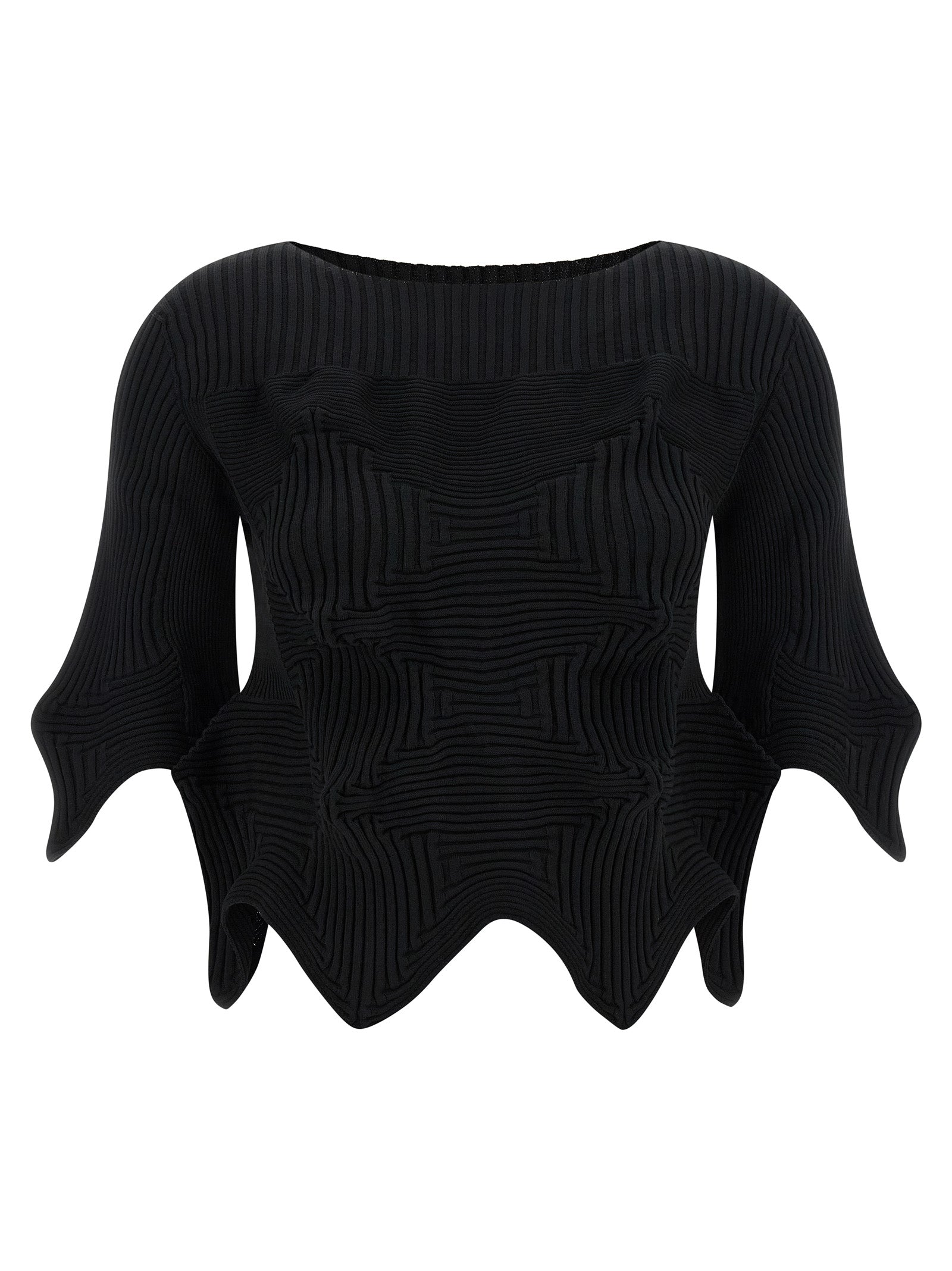 Black Polyester Blouse