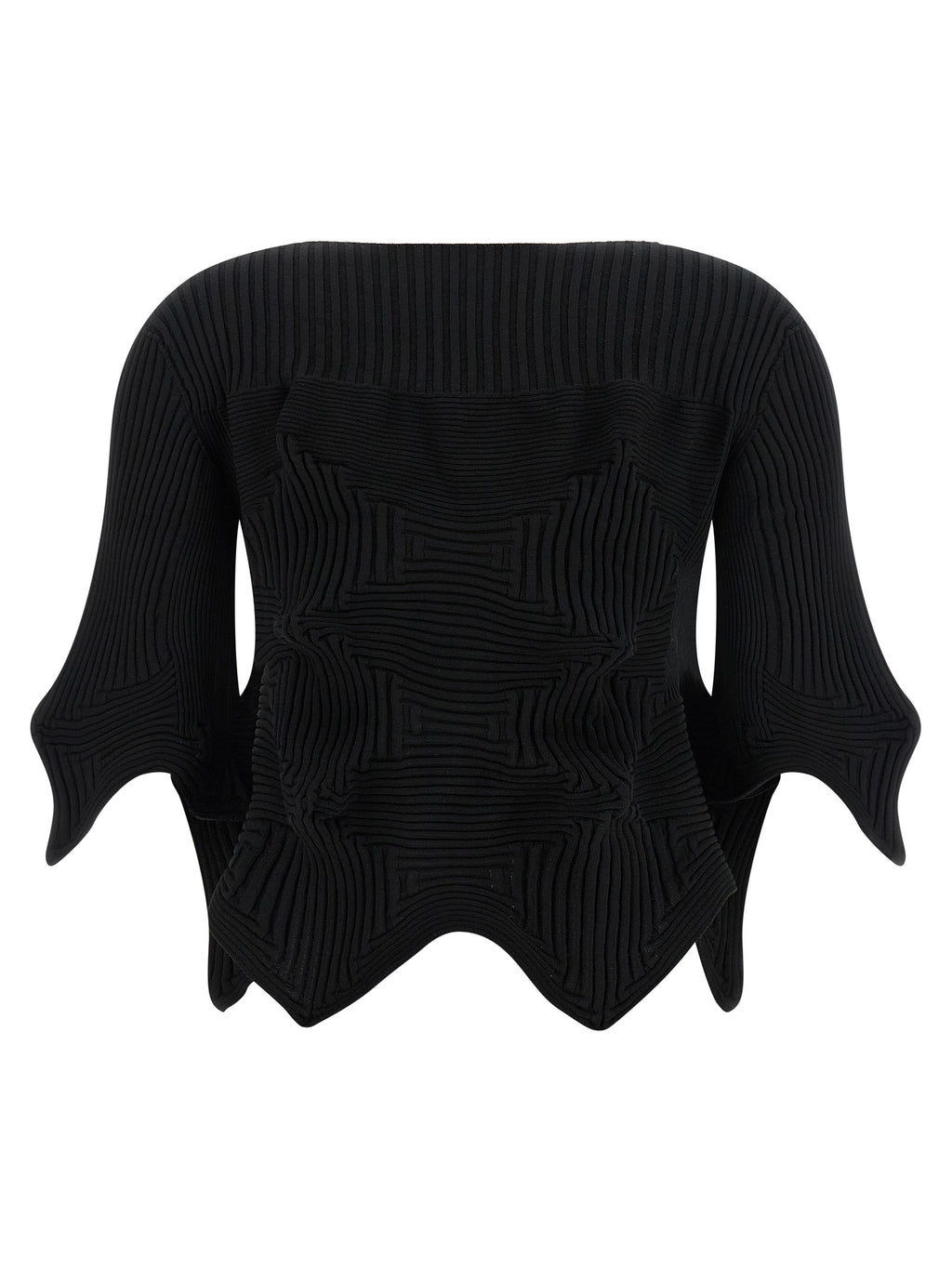 Black Polyester Blouse