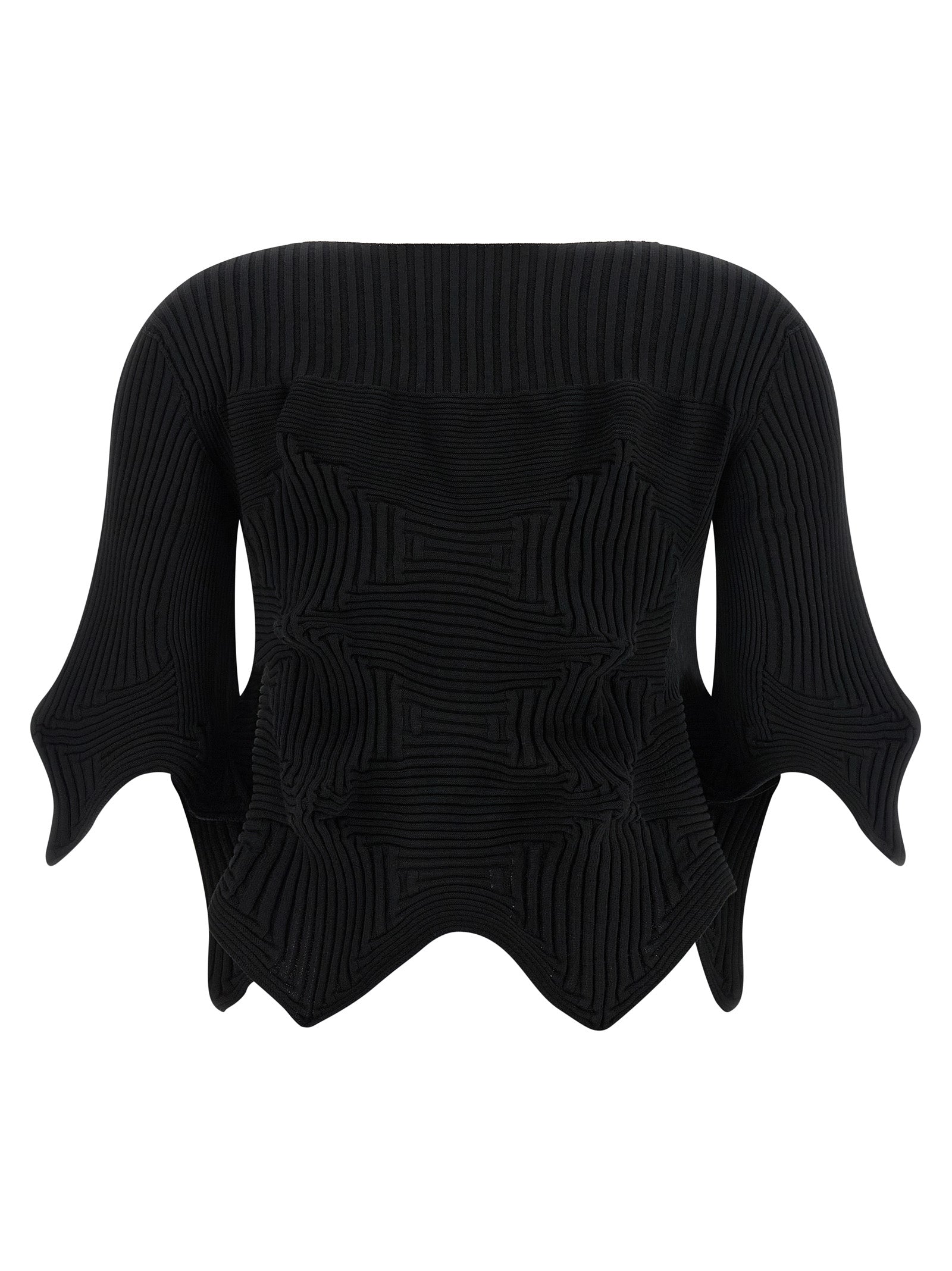 Black Polyester Blouse